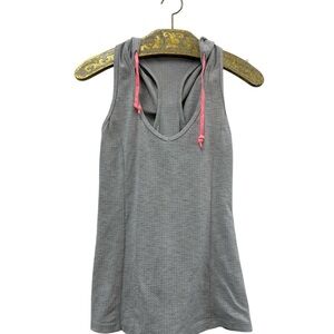 Lorna Jane Gray Sleeveless Top with Pink Accents